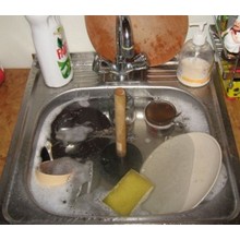 Засор канализации на кухне, цена устранения